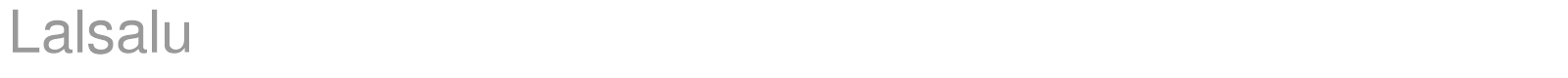 Lalsalu font preview